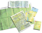 Printed Tyvek maps.