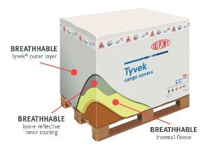 DuPont Tyvek Xtreme W50 Cargo Cover on pallet.
